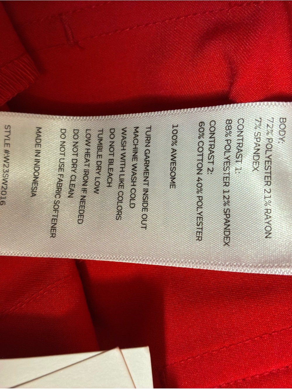 Figs Red Women’s Scrub Pants with Drawstring Waist Size Small - Picture 5 of 5